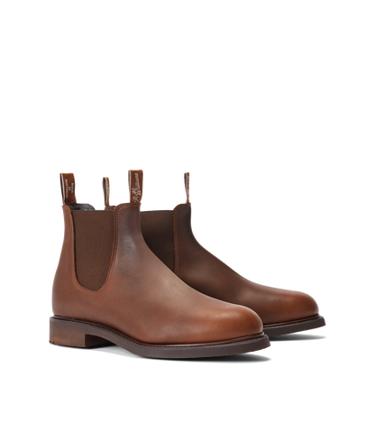 Gardener boot brown oiled leather