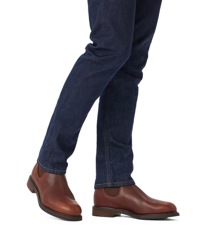 Gardener boot brown oiled leather