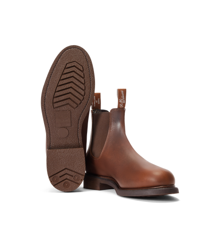Gardener boot brown oiled leather