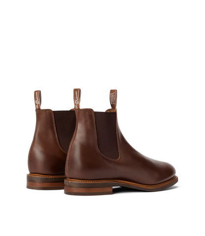 Urban Turnout boot dark tan pull-up leather