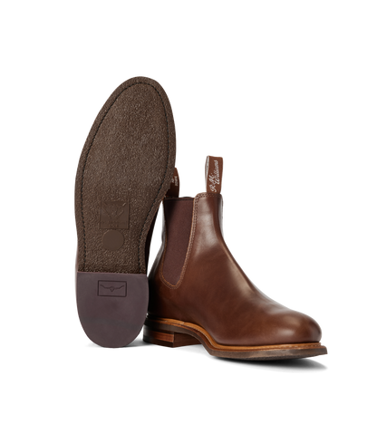 Urban Turnout boot dark tan pull-up leather