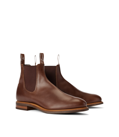 Urban Turnout boot dark tan pull-up leather