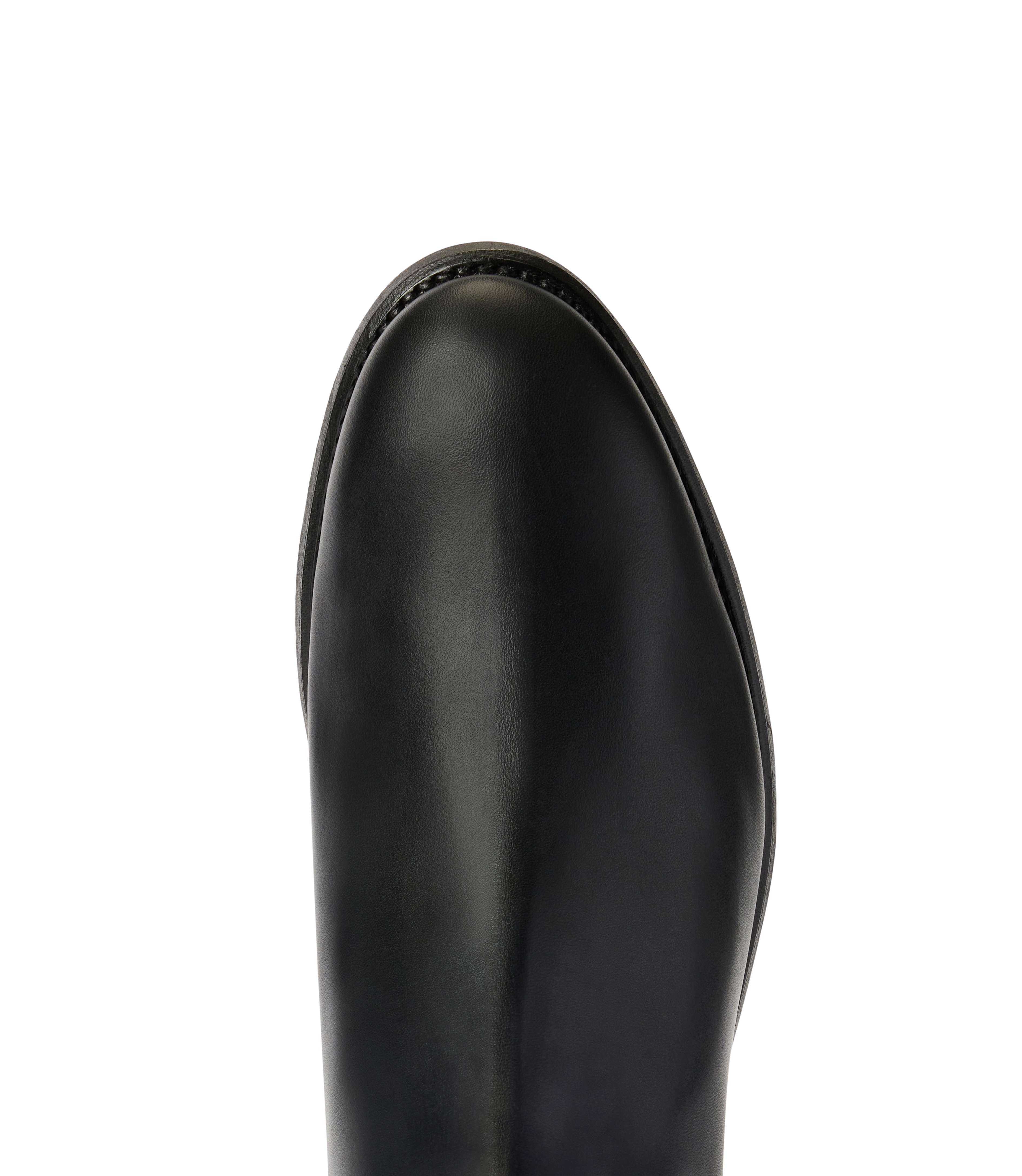 Turnout boot black yearling leather