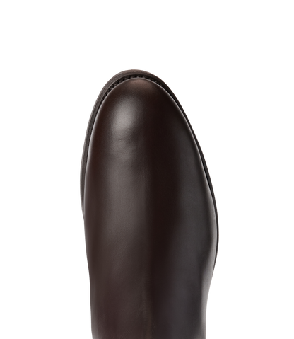 Turnout boot chestnut yearling leather