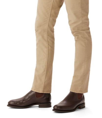 Turnout boot chestnut yearling leather