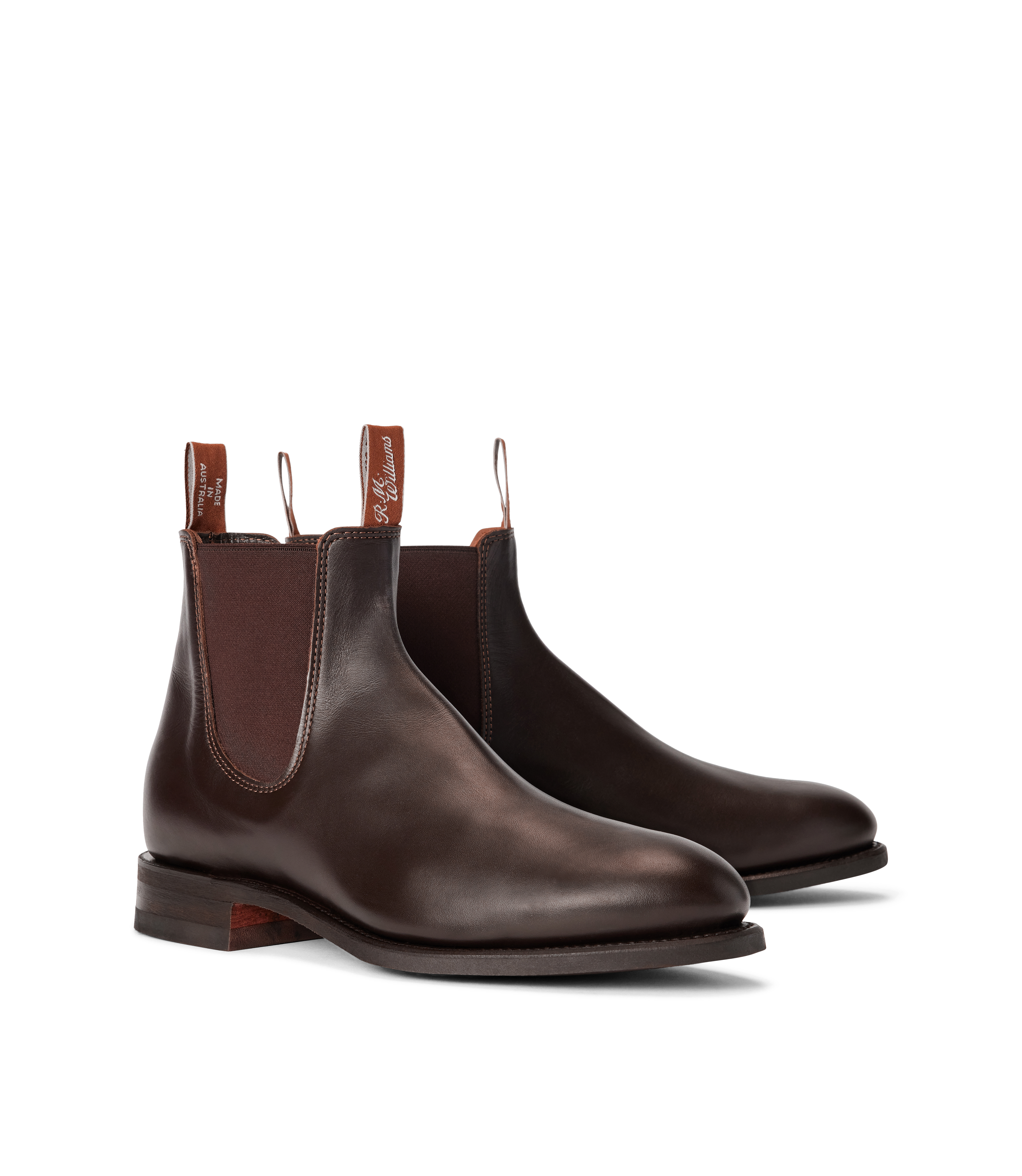 Turnout boot chestnut yearling leather