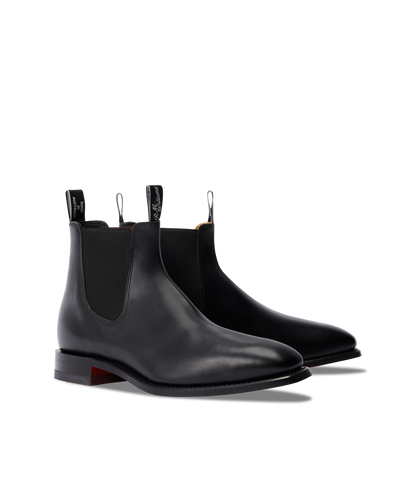 Signature Craftsman boot black veal calf leather