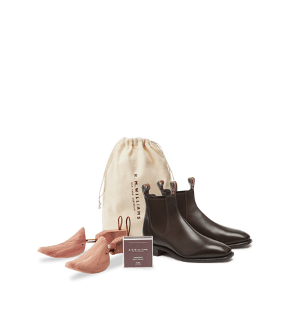 Signature Craftsman boot chestnut veal calf leather