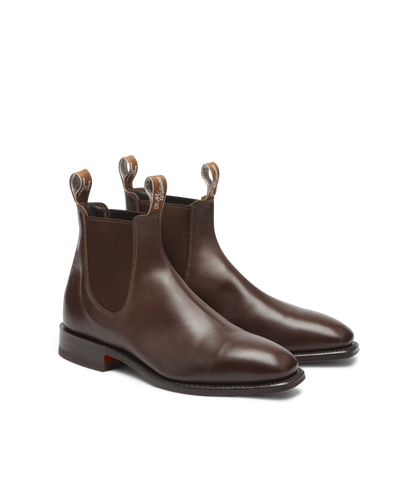 Signature Craftsman boot dark tan veal calf leather