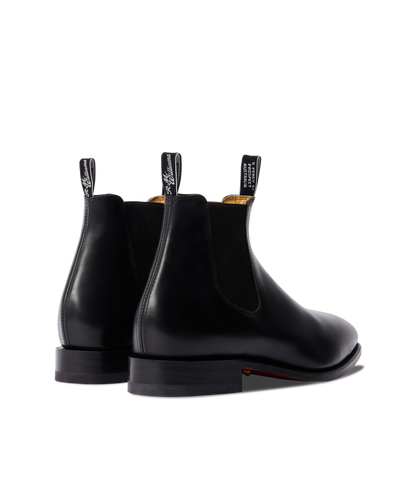 Signature Craftsman boot black veal calf leather