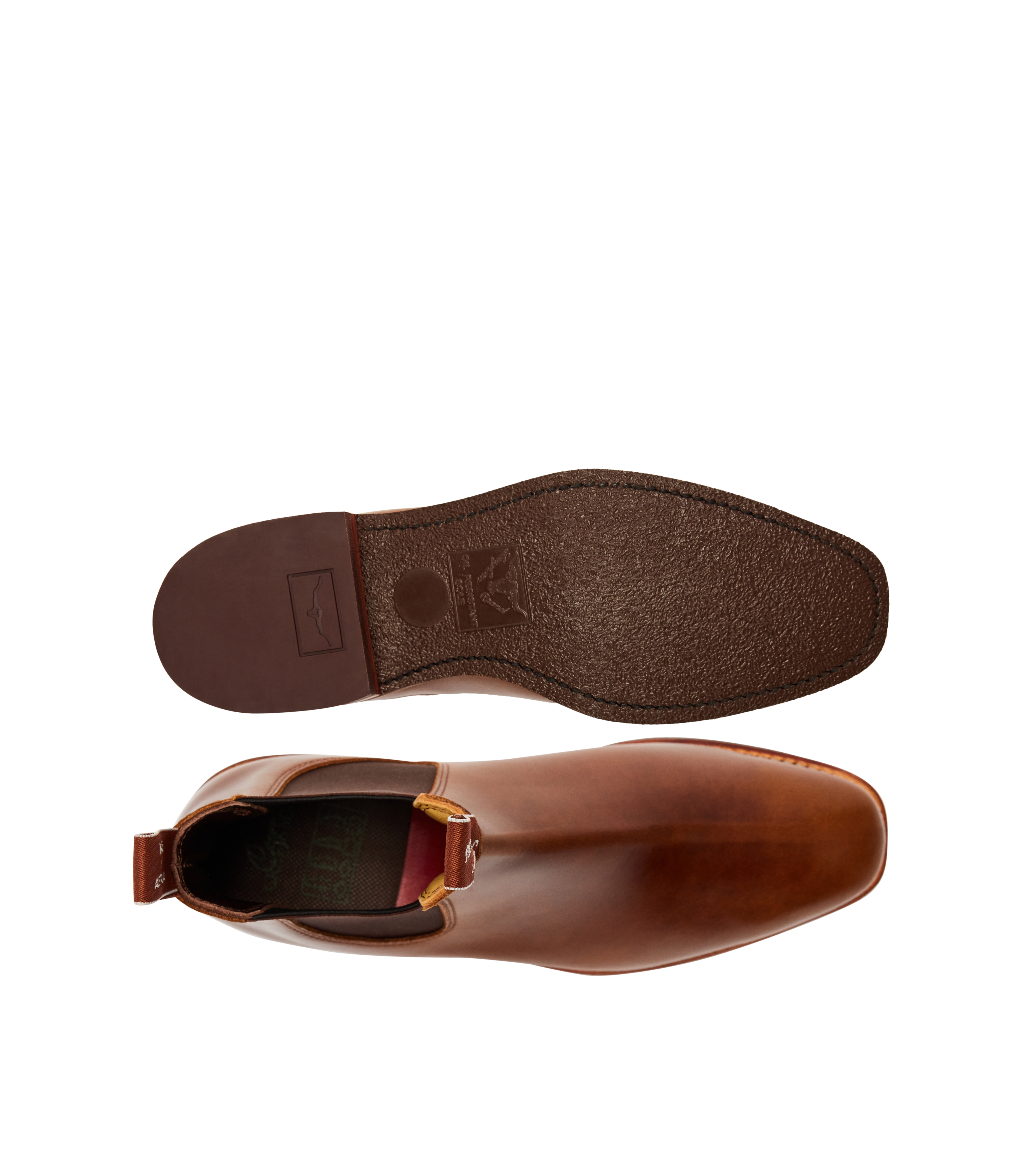 Craftsman boot caramel pull-up leather