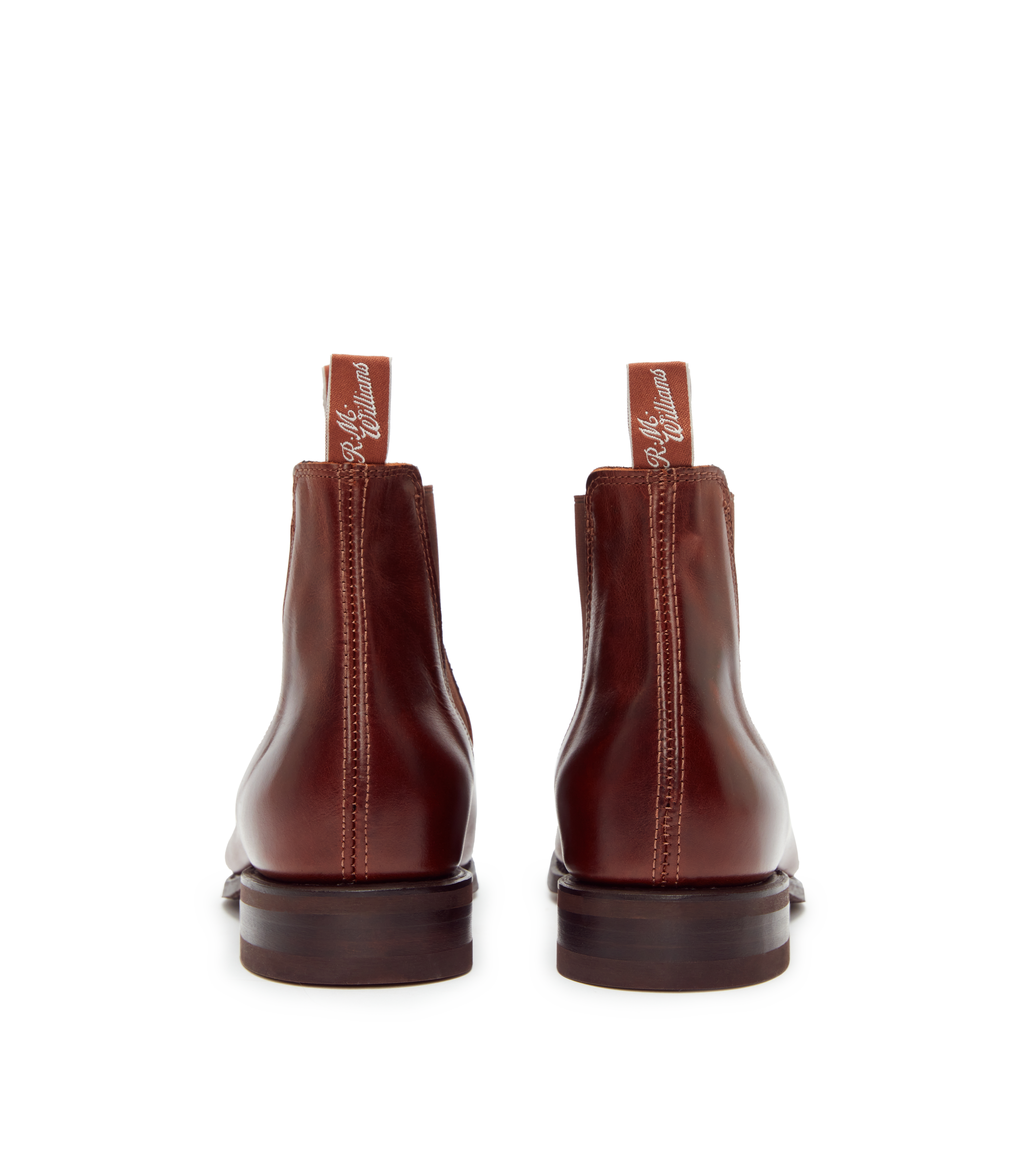 Craftsman boot mid brown pull-up leather