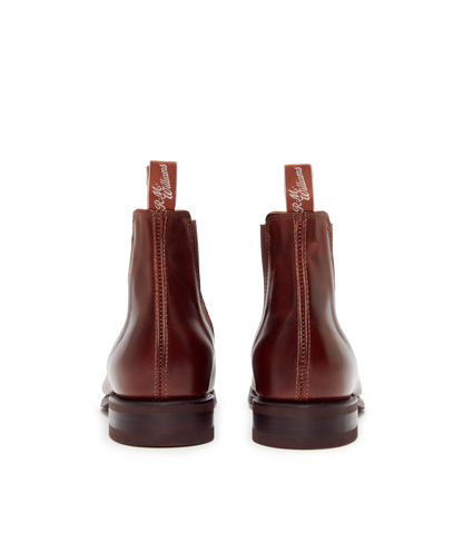 Craftsman boot mid brown pull-up leather