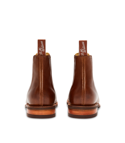 Craftsman boot caramel pull-up leather