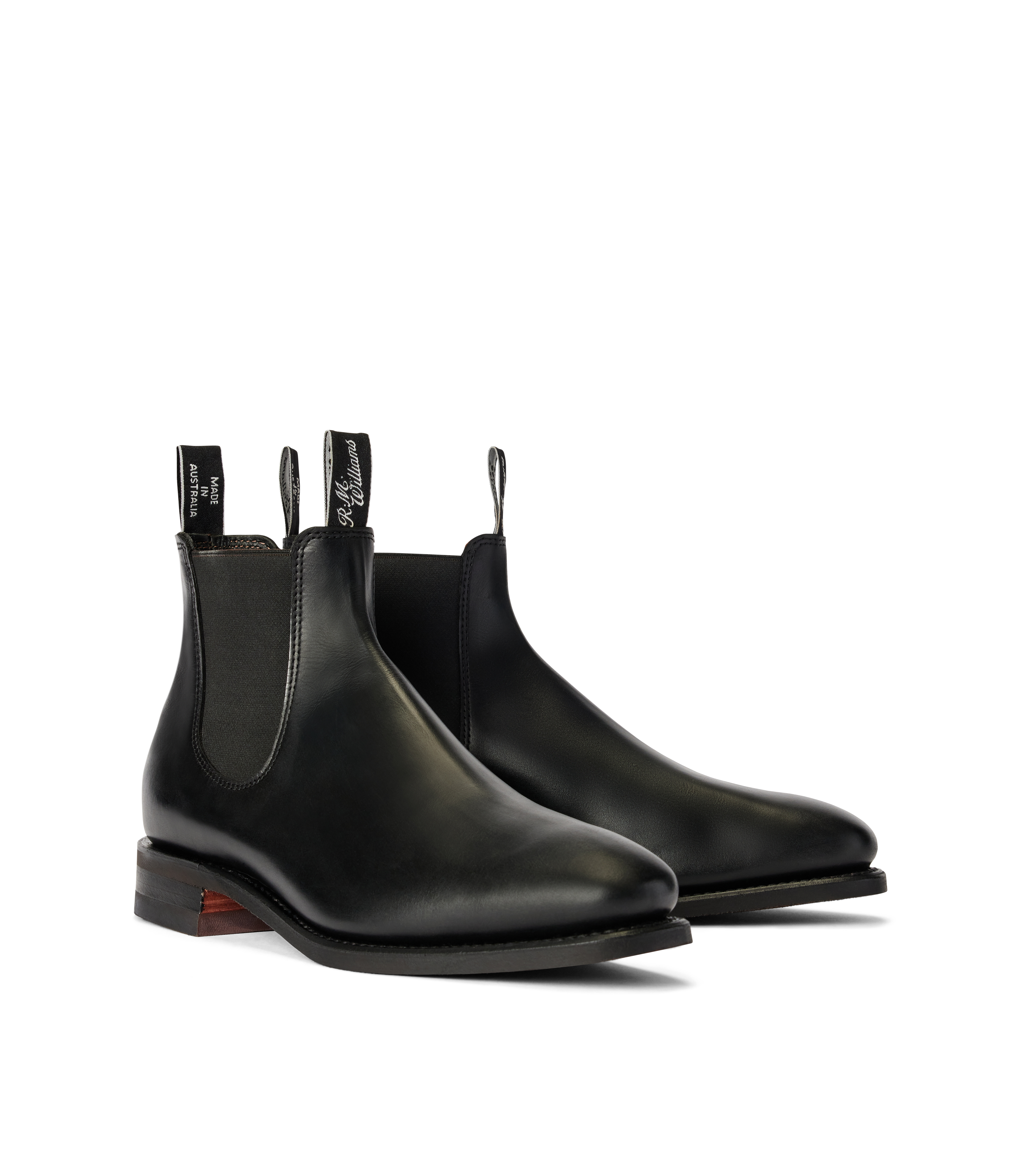 Craftsman boot ebony pull-up leather