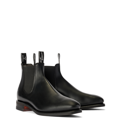 Craftsman boot ebony pull-up leather
