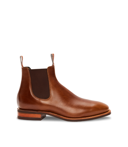 Craftsman boot caramel pull-up leather
