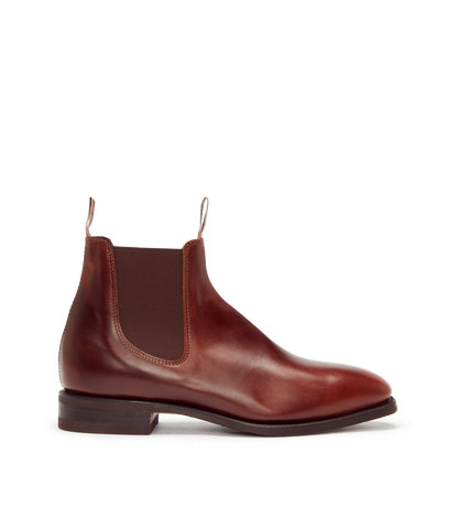 Craftsman boot mid brown pull-up leather