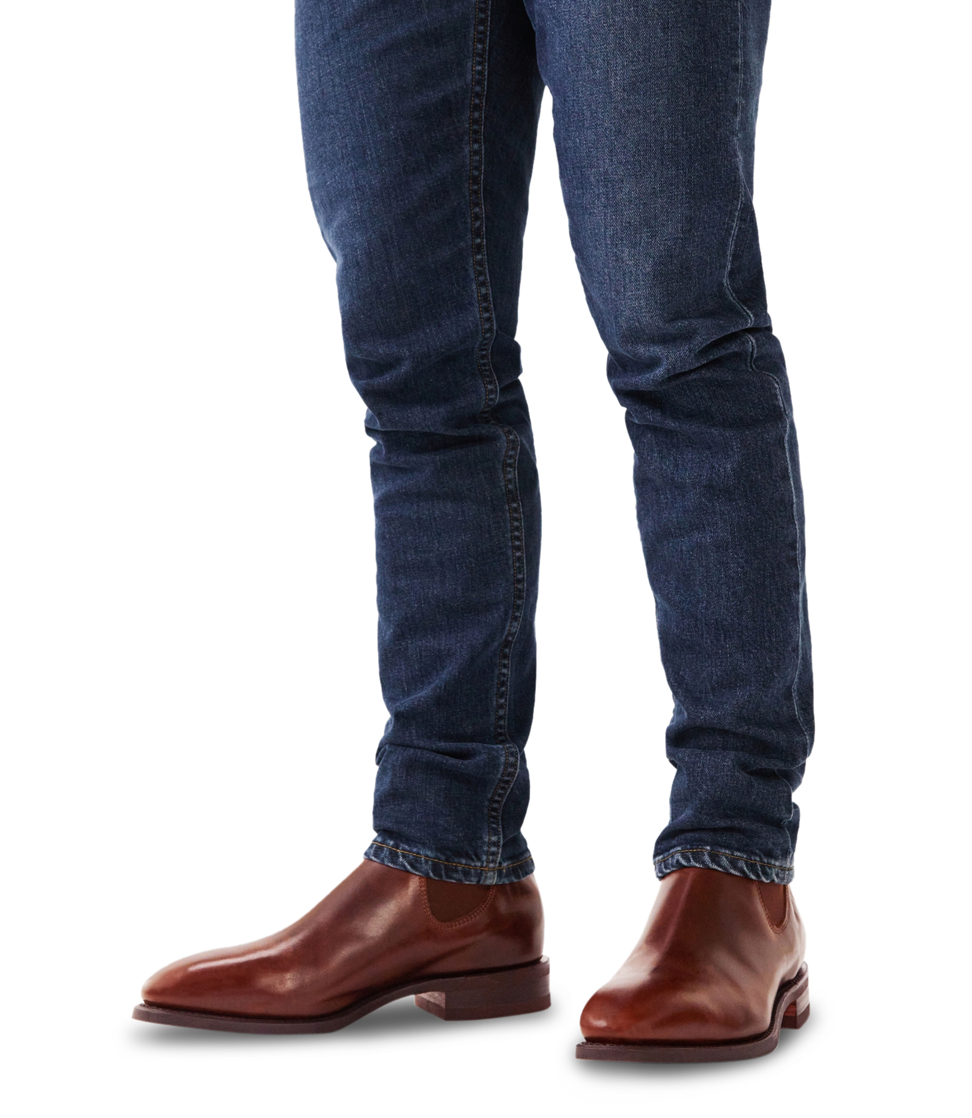 Craftsman boot mid brown pull-up leather