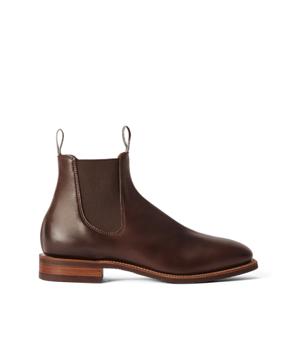 Craftsman boot walnut pull-up leather