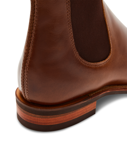 Craftsman boot caramel pull-up leather