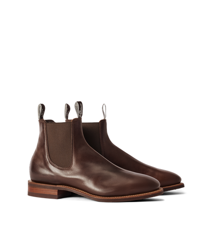 Craftsman boot walnut pull-up leather