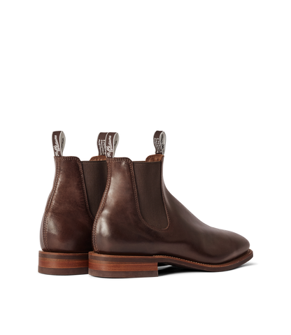 Craftsman boot walnut pull-up leather