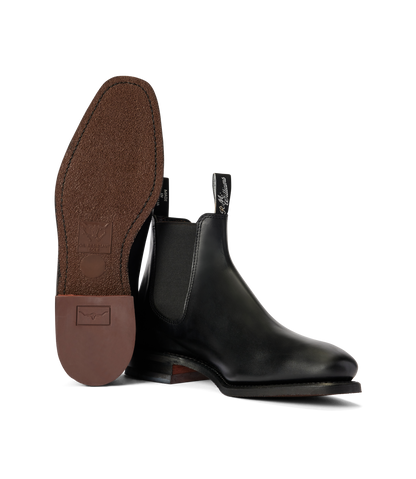 Craftsman boot ebony pull-up leather