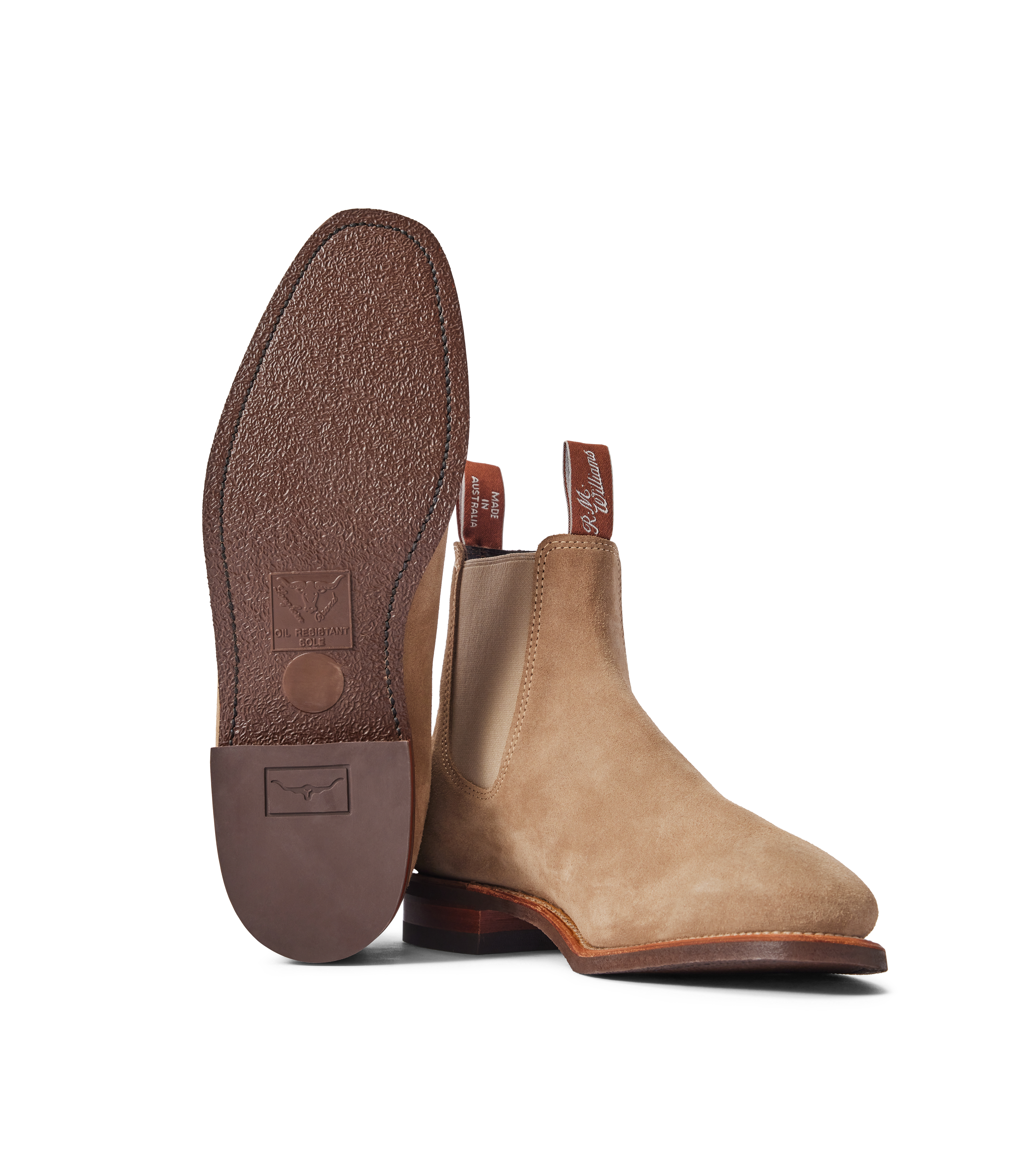 Craftsman boot wood ash suede leather