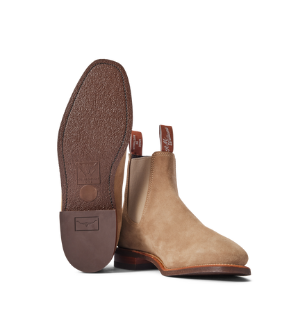 Craftsman boot wood ash suede leather