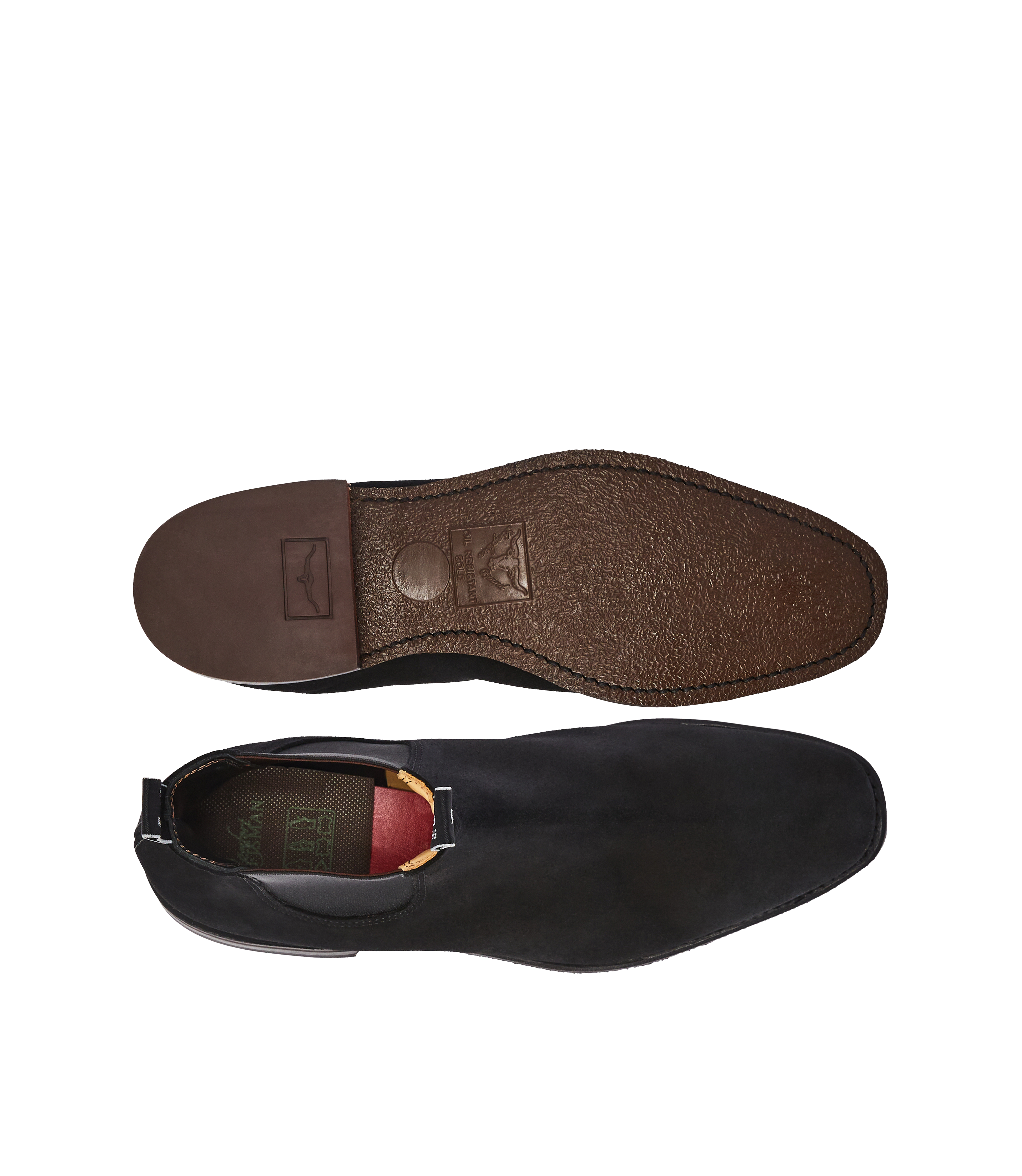 Craftsman boot black suede leather