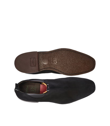 Craftsman boot black suede leather