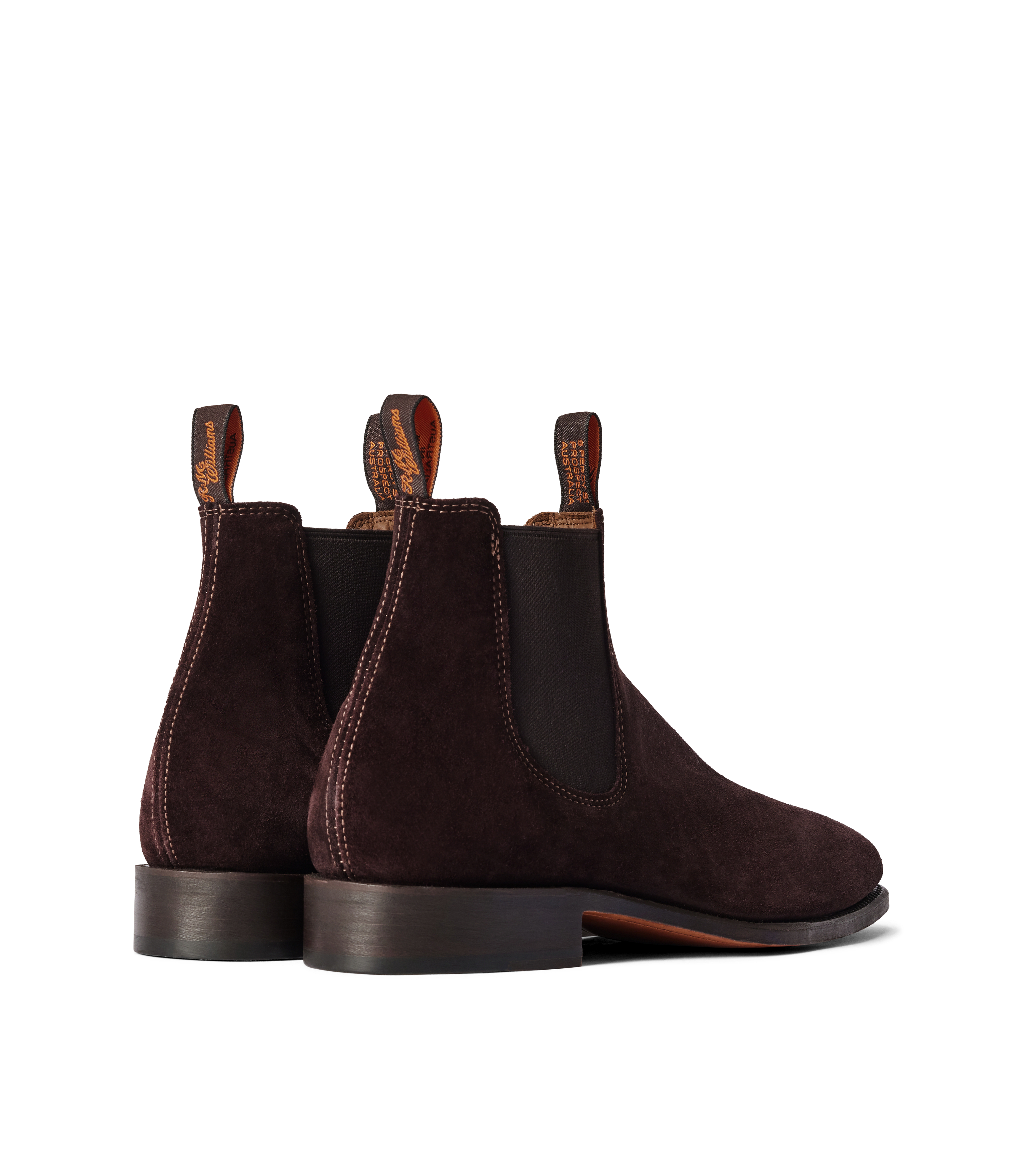 Heritage Craftsman boot blackberry suede leather