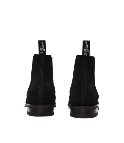 Craftsman boot black suede leather