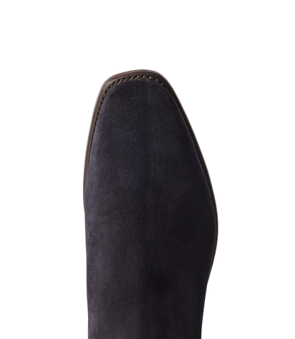 Heritage Craftsman boot dark navy suede leather