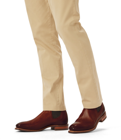 Craftsman boot dark tan burnished leather