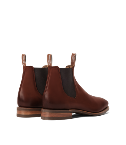 Craftsman boot dark tan burnished leather