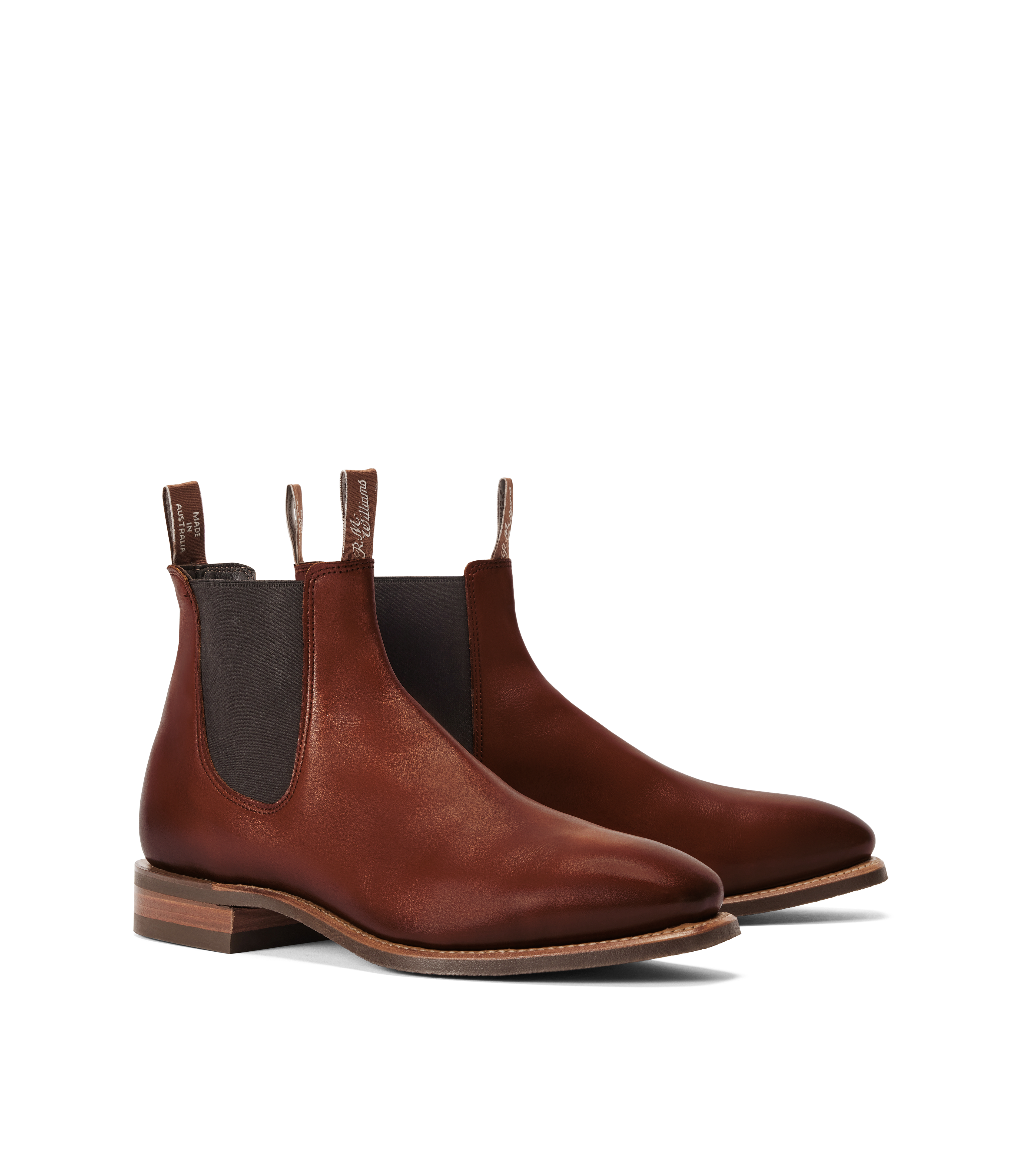 Craftsman boot dark tan burnished leather