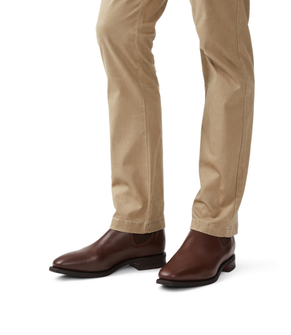 Craftsman boot dark tan yearling leather