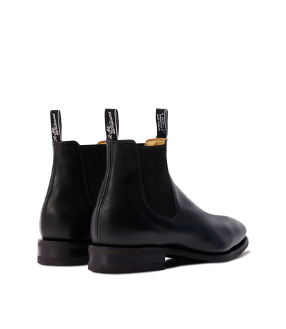 Craftsman boot black yearling leather