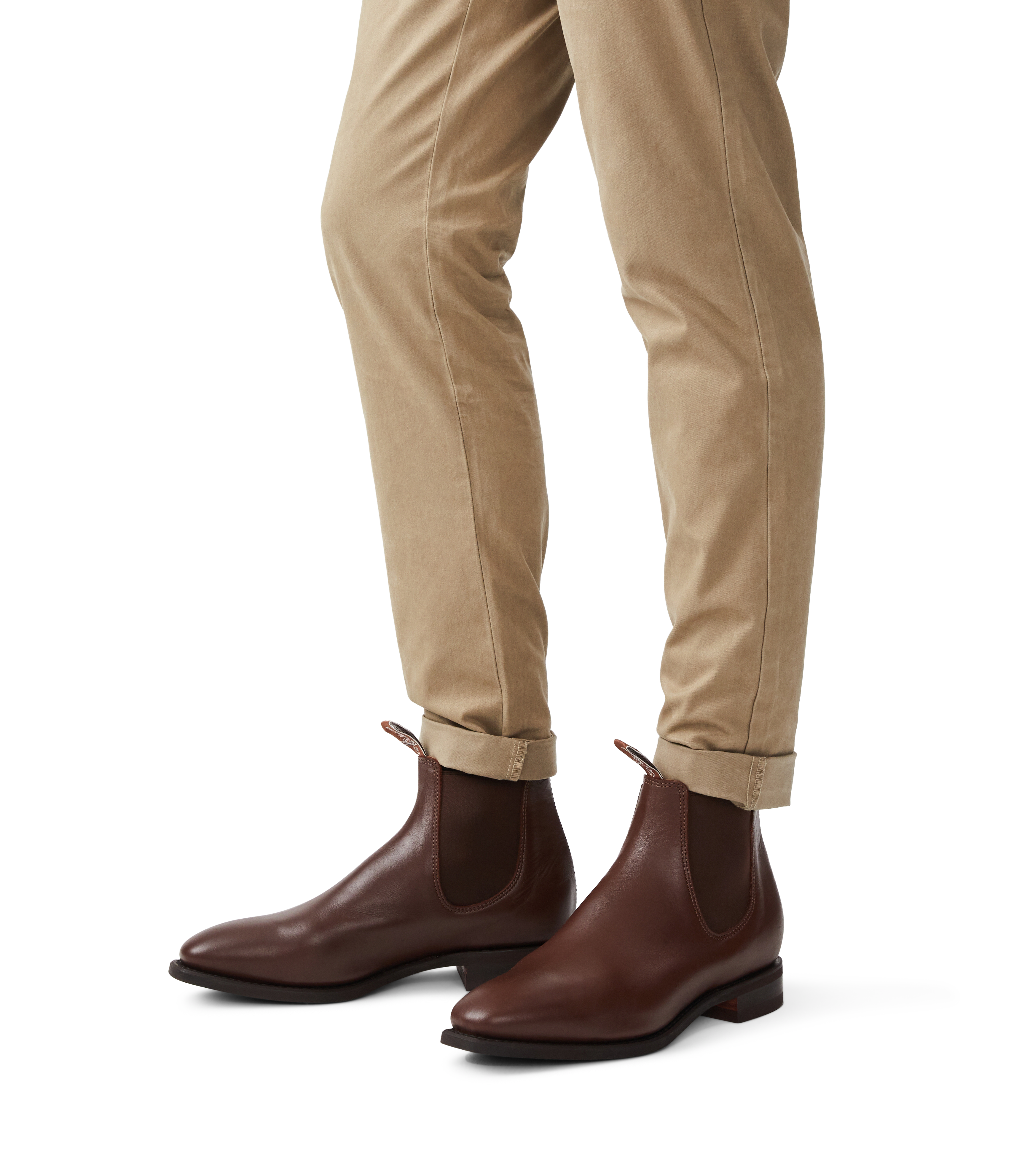 Craftsman boot dark tan yearling leather