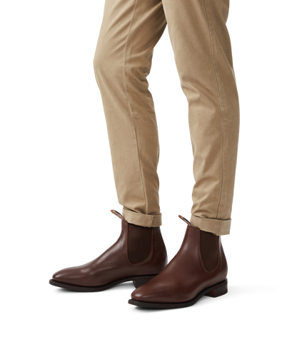 Craftsman boot dark tan yearling leather