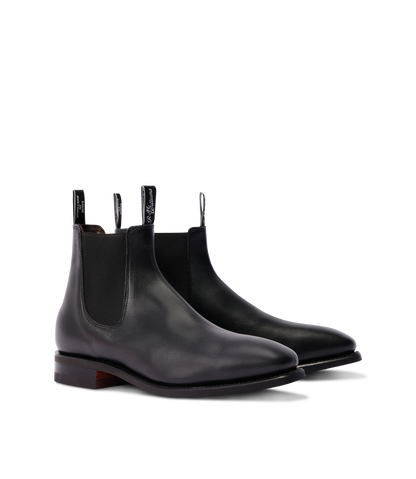 Craftsman boot black yearling leather