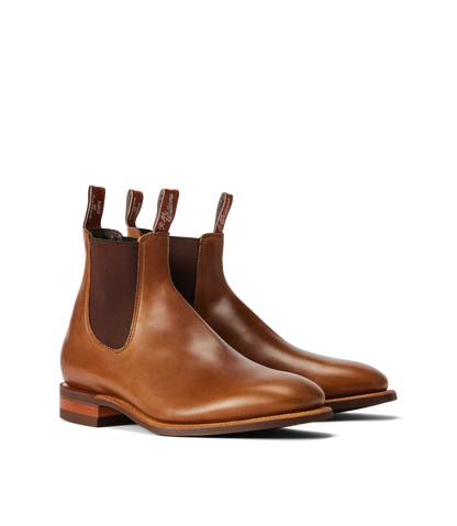 Tambo boot caramel pull-up leather