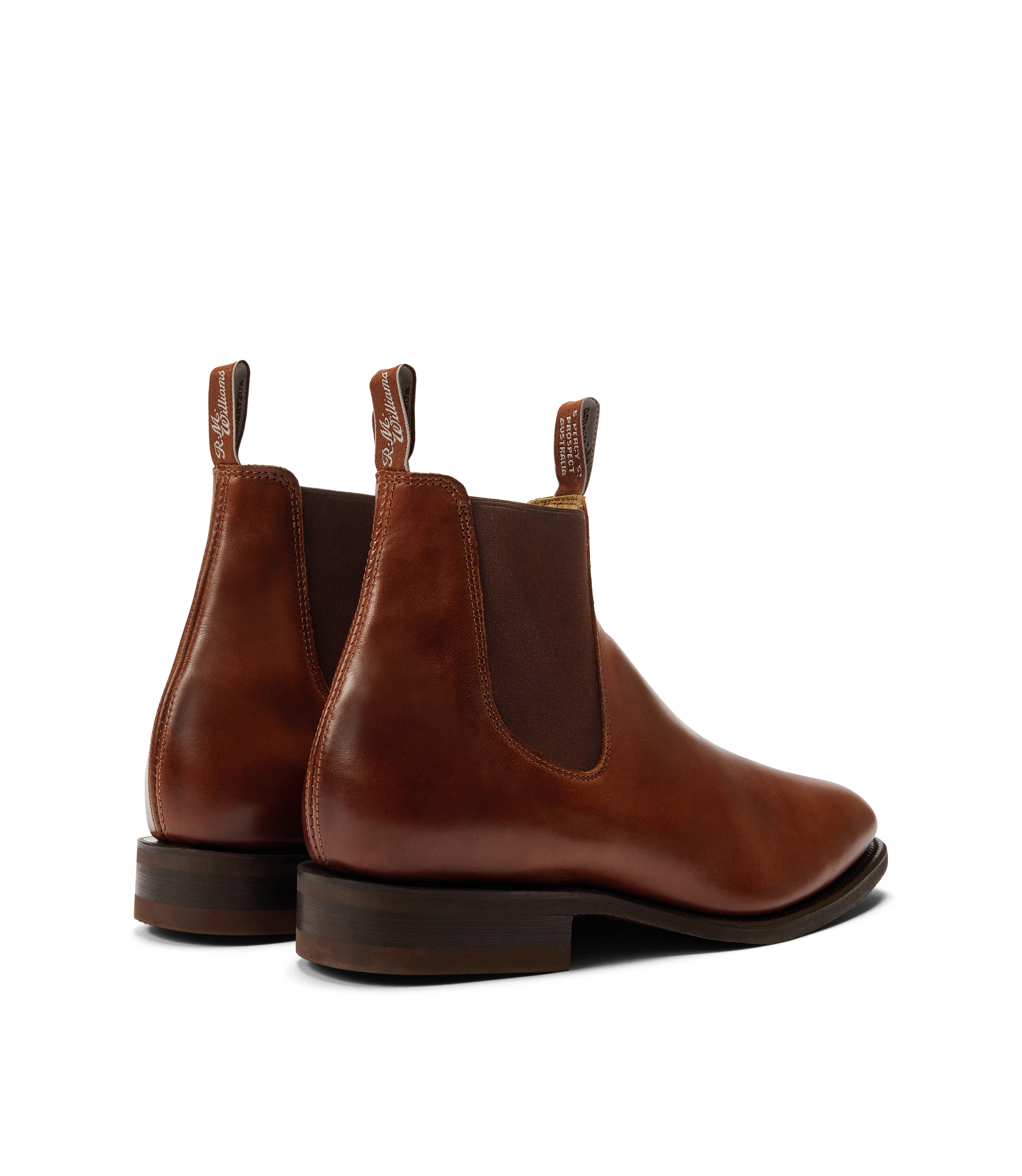 Tambo boot mid brown pull-up leather