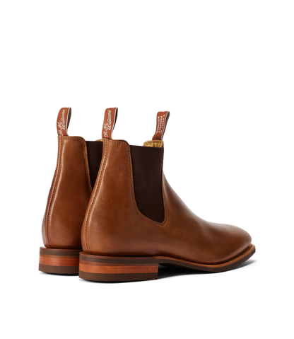 Tambo boot caramel pull-up leather