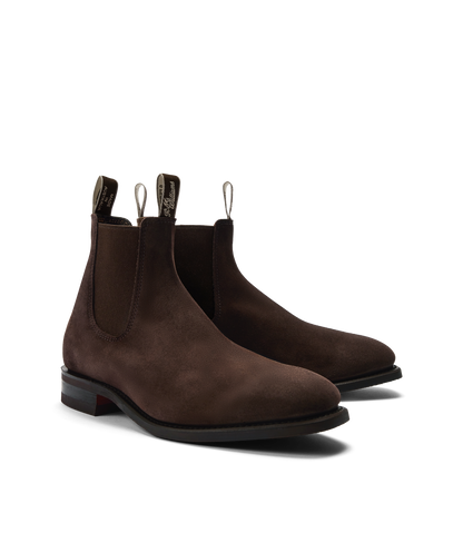 Tambo boot chocolate suede leather