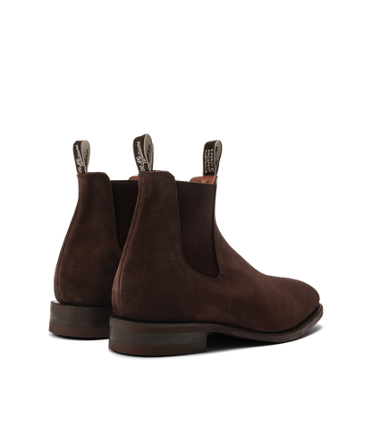 Tambo boot chocolate suede leather
