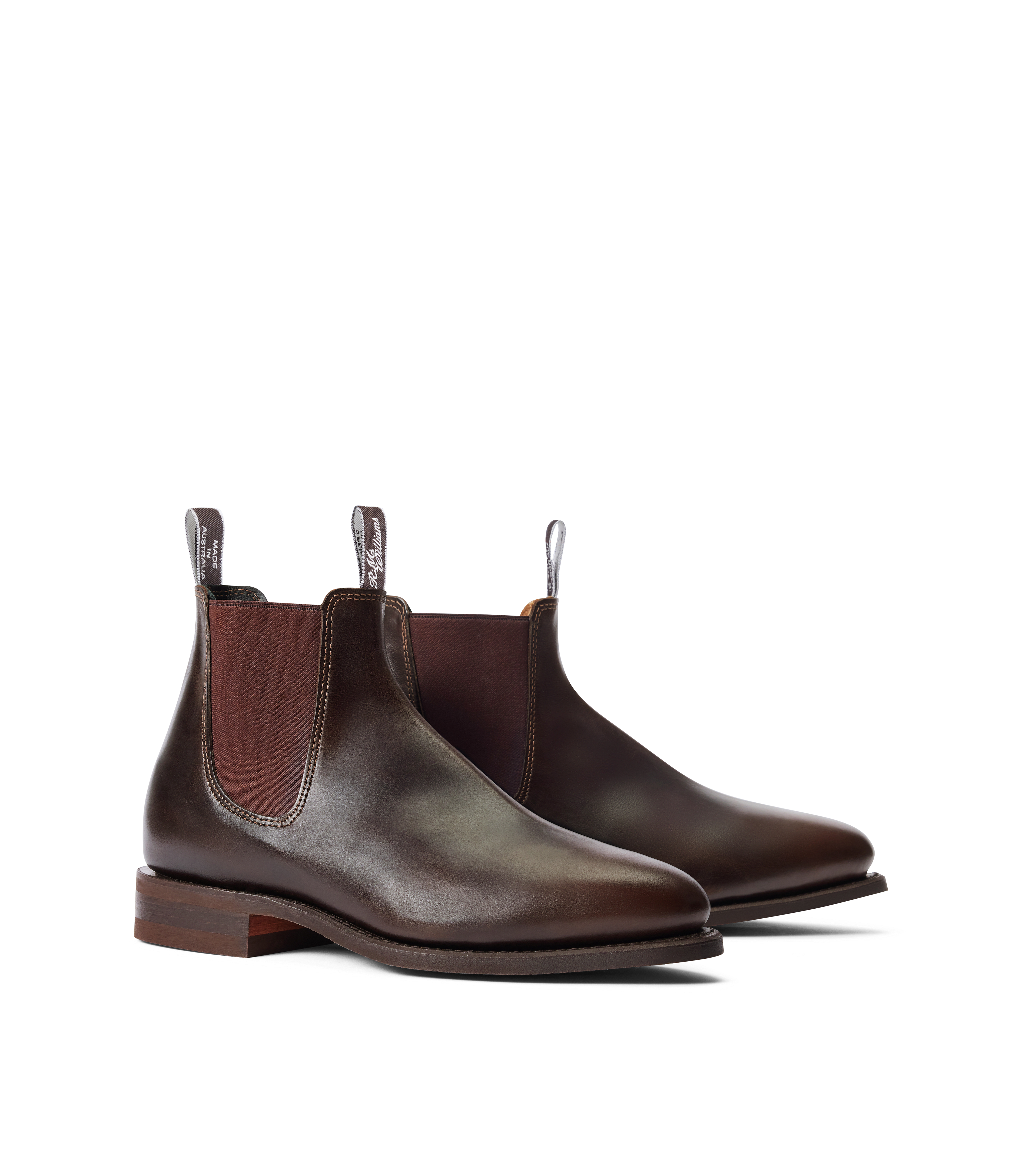 Macquarie boot chocolate pull-up leather