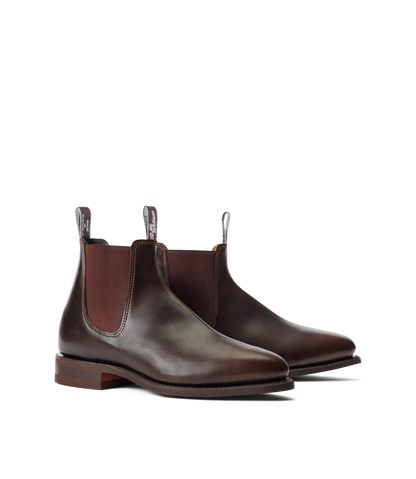 Macquarie boot chocolate pull-up leather